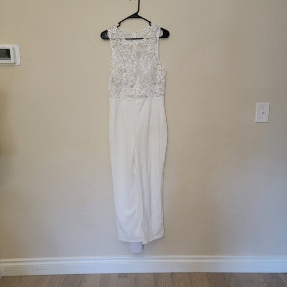 Lulus Alluring Amour White Embroidered Lace Jumpsuit, 2065896, Size M, $50 - Picture 4 of 11